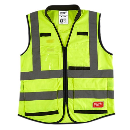 Milwaukee Tool Milwaukee® Hi-Vis Yellow Performance Safety Vest, Size XXL/XXXL(CSA) 48-73-5083